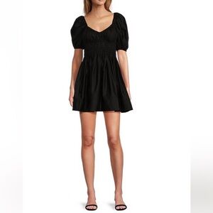ANTONIO MELANI Black Ruched Mini Dress